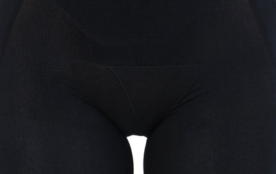 Capri Happy Butt No.7 - Double Layer Waistband Body Shaper Black