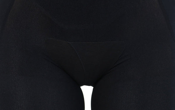 Capri Happy Butt No.7 - Double Layer Waistband Body Shaper Black - YAHAIRA