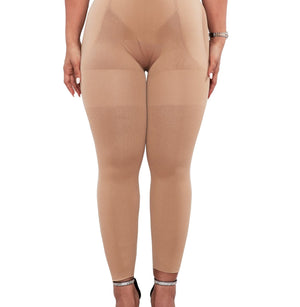 Capri Happy Butt No.7 - Double Layer Waistband Body Shaper Nude - YAHAIRA