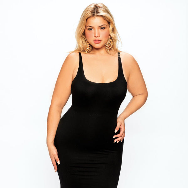 CONTOUR MIDI DRESS SLEEVELESS - YAHAIRA