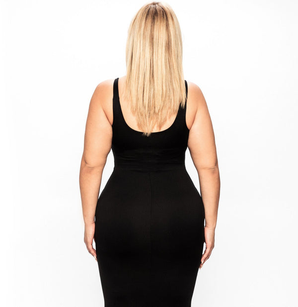 CONTOUR MIDI DRESS SLEEVELESS - YAHAIRA