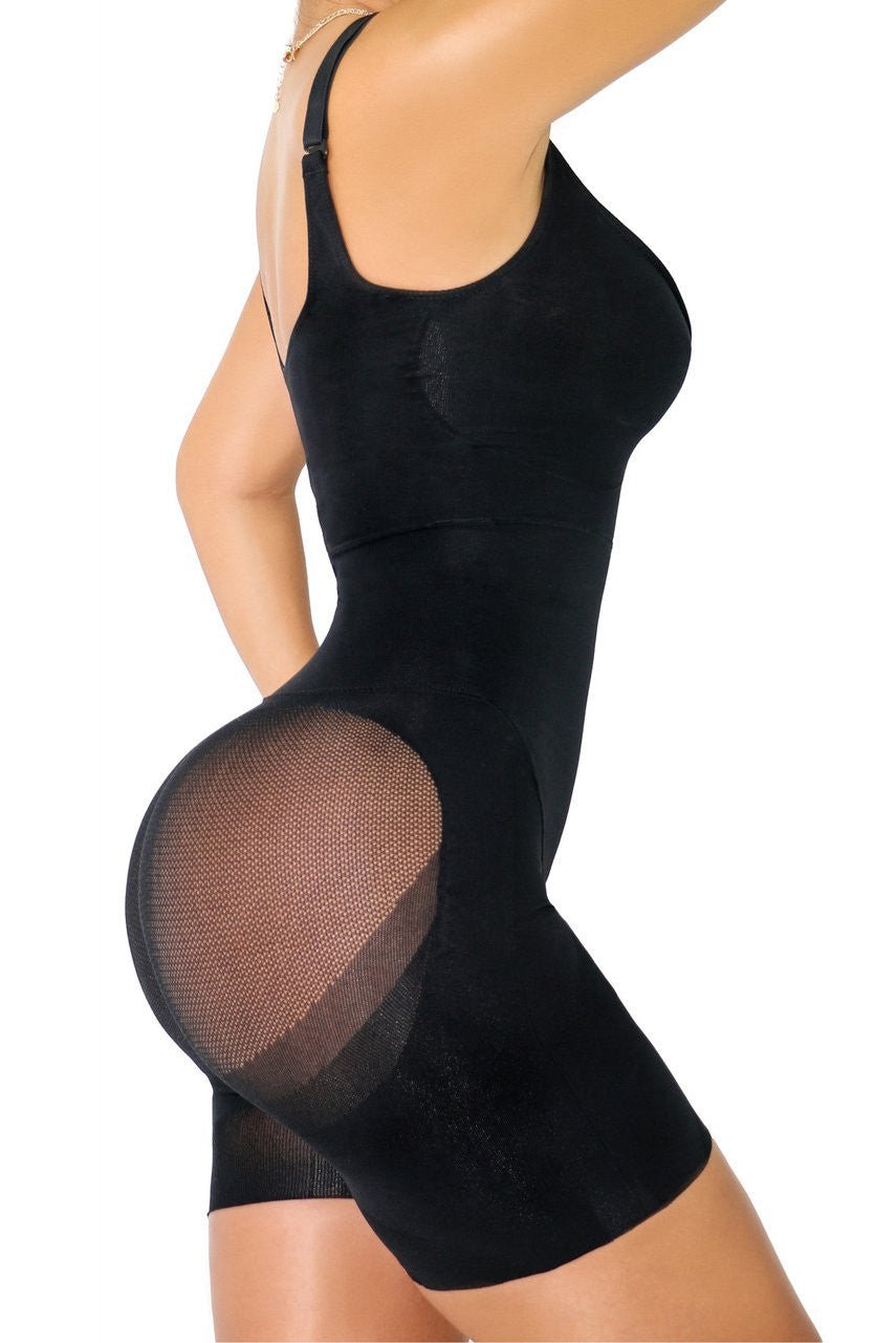 HAPPY BUTT No.7 BODYSUIT DOUBLE TUMMY LAYER SHORTS - YAHAIRA