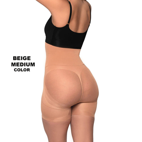 Happy Butt No.7 High Waisted Shorts Double Tummy Layer - YAHAIRA