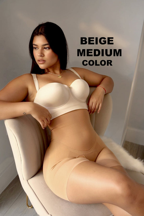 Happy Butt No.7 High Waisted Shorts Double Tummy Layer - YAHAIRA