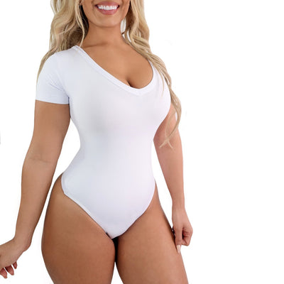 Happy Cami Shaper Bodysuit Short Sleeves