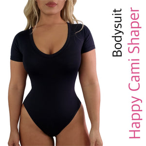 Happy Cami Shaper Bodysuit Short Sleeves - YAHAIRA