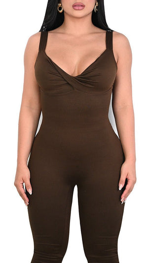 Heart Shaped Cut Out SCULPT Jumpsuit - YAHAIRA