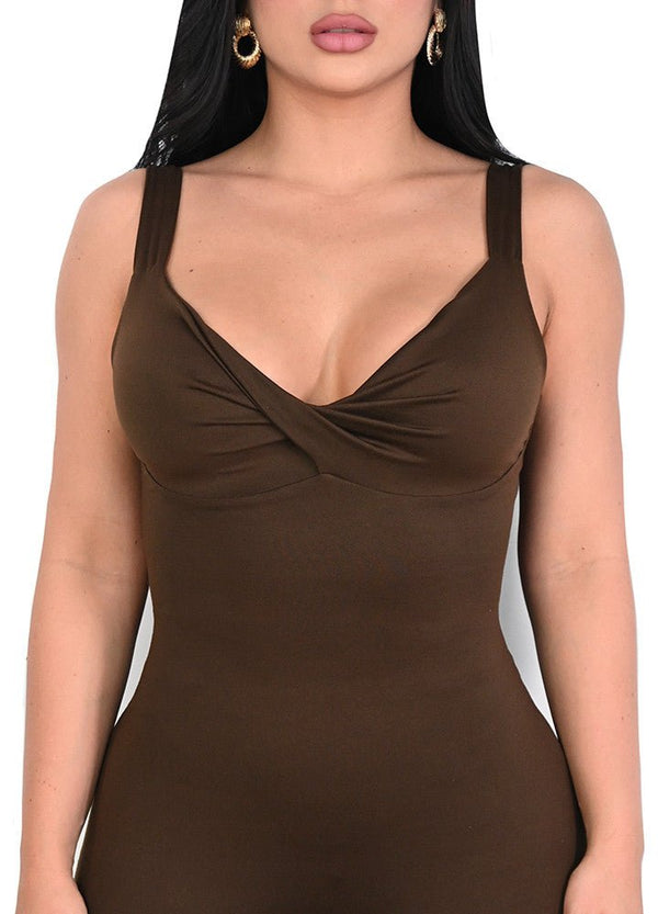 Heart Shaped Cut Out SCULPT Jumpsuit - YAHAIRA