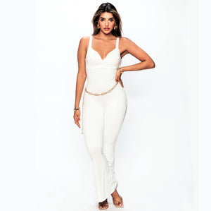 Heart Shaped Cut Out SCULPT Jumpsuit - YAHAIRA
