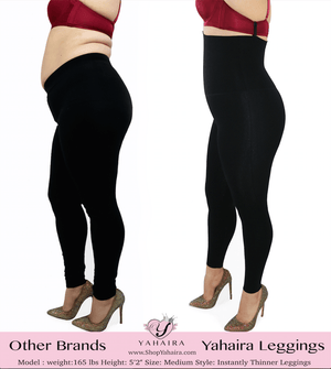Instantly Thinner - Double Layer Waistband Leggings - YAHAIRA
