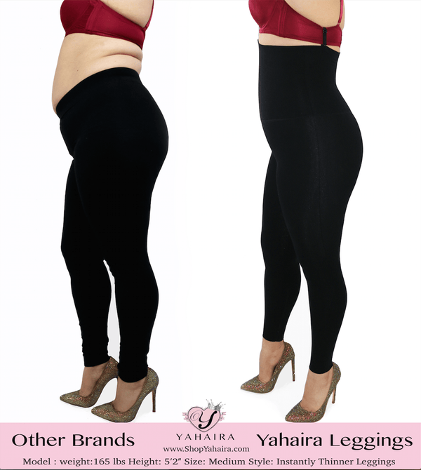 Instantly Thinner - Double Layer Waistband Leggings - YAHAIRA