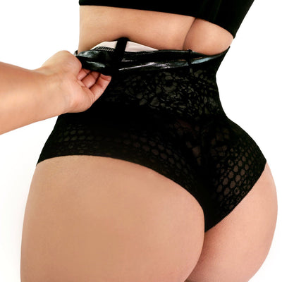 LACE HIGH WAISTED PANTY TRIPLE TUMMY LAYER