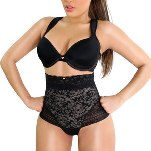 LACE HIGH WAISTED PANTY TRIPLE TUMMY LAYER - YAHAIRA