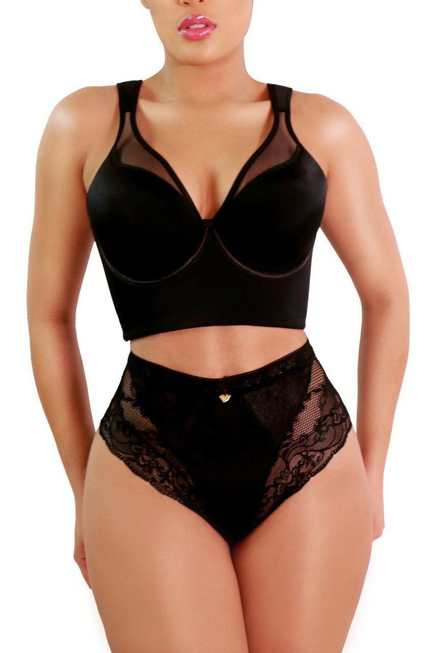 LACE LOVER MID WAISTED PANTY - YAHAIRA