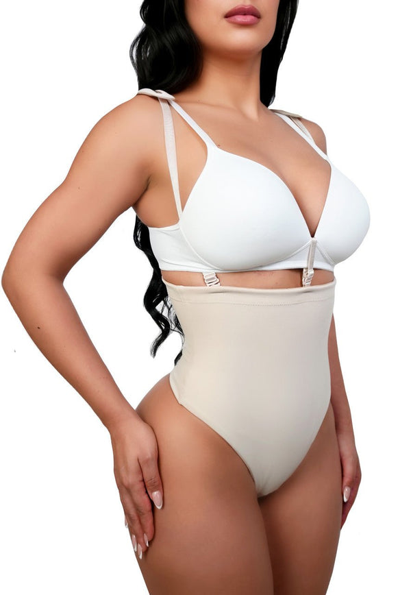 PANTY HIGH WAIST DOUBLE TUMMY LAYER WITH STRAPS - YAHAIRA