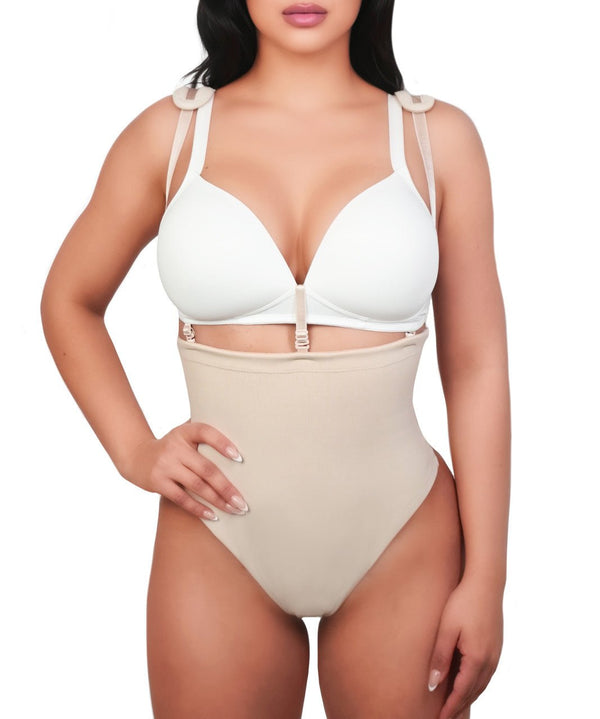 PANTY HIGH WAIST DOUBLE TUMMY LAYER WITH STRAPS - YAHAIRA