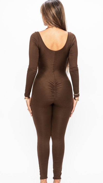 SCULPT Jumpsuit Long Sleeve  With Butt Lifter