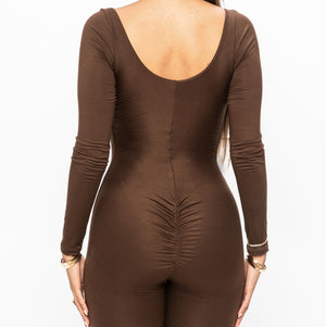 SCULPT Jumpsuit Long Sleeve With Butt Lifter - YAHAIRA
