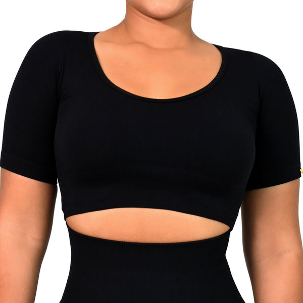 SHAPING LEGGINGS HIGH WAIST DOUBLE TUMMY SHORT SLEEVE - YAHAIRA