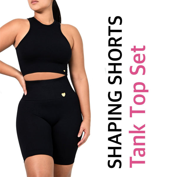 SHAPING SHORTS DOUBLE TUMMY TANK TOP SET - YAHAIRA