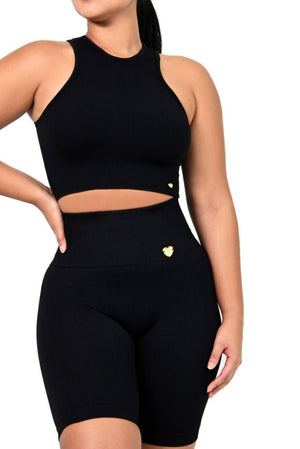 SHAPING SHORTS DOUBLE TUMMY TANK TOP SET - YAHAIRA