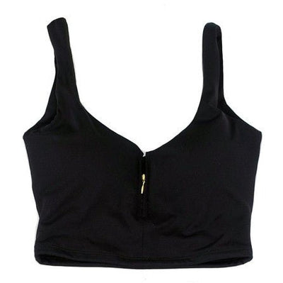 SPORTS BRA ZIPPER TOP