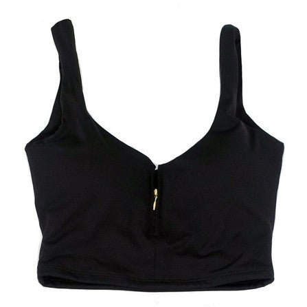 SPORTS BRA ZIPPER TOP - YAHAIRA