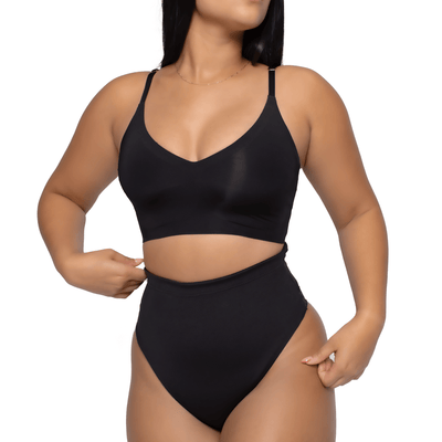 THONG PANTY LACE DOUBLE TUMMY LAYER