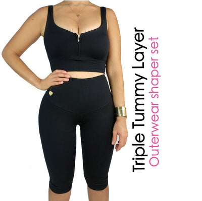 Triple Tummy Layer  Outerwear Shaper Set
