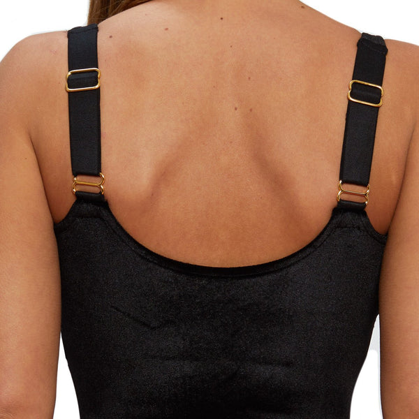 VELVET BIKER SHORTS TRIPLE TUMMY LAYER - YAHAIRA