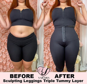 WAIST CINCHER ABOVE THE KNEE GYMWEAR - YAHAIRA